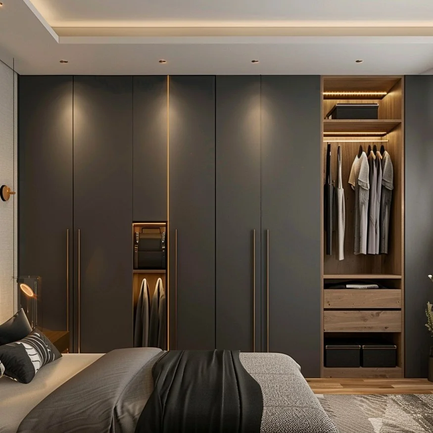 Glass & Open Wardrobes